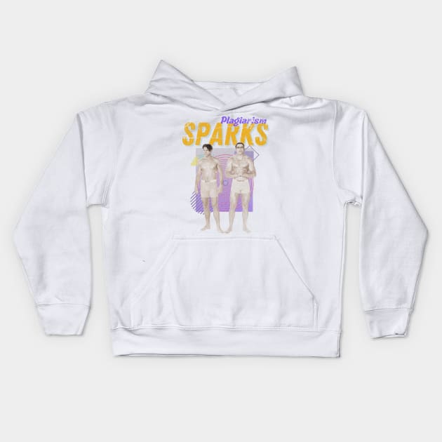 Sparks Vintage 2021 // Plagiarism Original Fan Design Artwork Kids Hoodie by A Design for Life